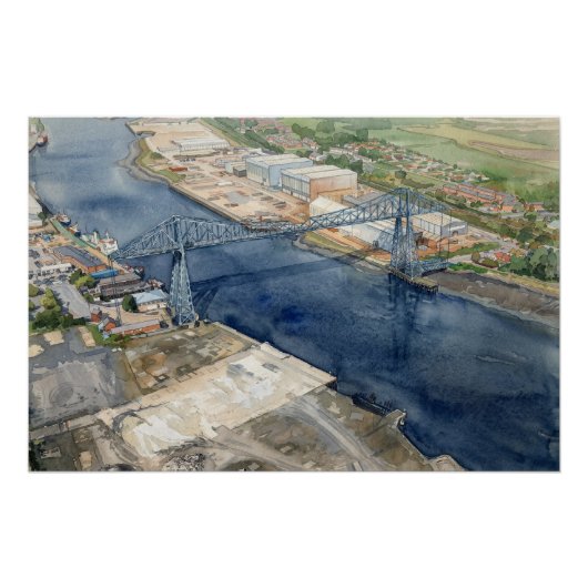 Middlesborough Transporter Bridge Perfect Poster (Voorkant)