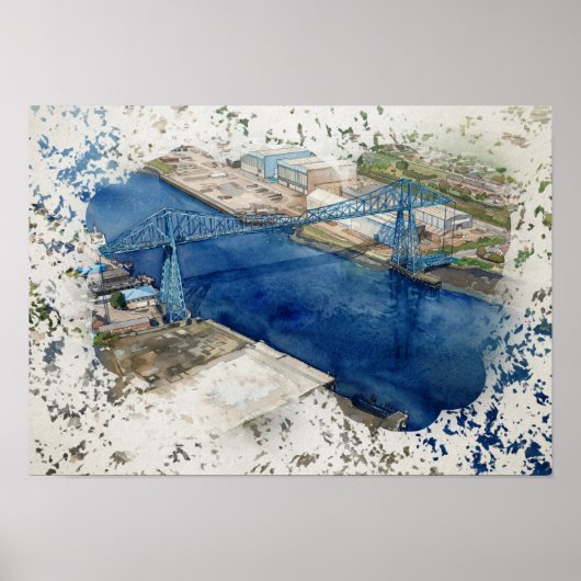 Middlesborough Transporter Bridge Poster (Voorkant)