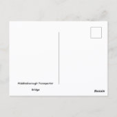 Middlesbrough Transporter Bridge Artistieke Schets Briefkaart (Achterkant)