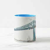 Middlesbrough Transporter Bridge Artistieke Schets Mok (Midden)