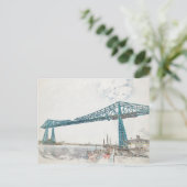 Middlesbrough Transporter Bridge Briefkaart (Staand voorkant)
