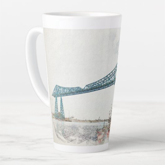 Middlesbrough Transporter Bridge Latte Mok (Linkerhoek)