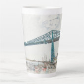 Middlesbrough Transporter Bridge Latte Mok (Voorkant)