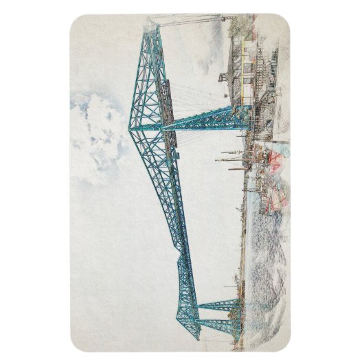 Middlesbrough Transporter Bridge Magneet (Verticaal)