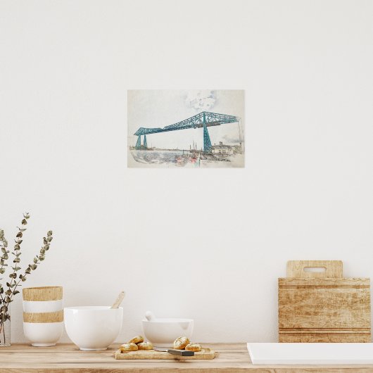 Middlesbrough Transporter Bridge Poster (Keuken)