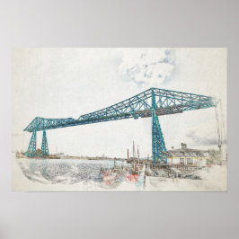 Middlesbrough Transporter Bridge Poster