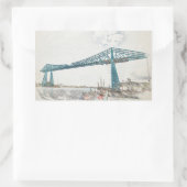 Middlesbrough Transporter Bridge Rechthoekige Sticker (Tas)