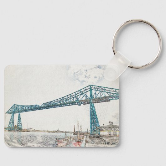Middlesbrough Transporter Bridge Sleutelhanger (Voorkant)