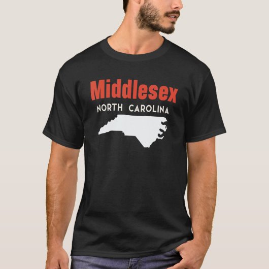 Middlesex and Cove Creek North Carolina USA State T-shirt (Voorkant)
