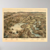 Middlesex Fells Reservation Map (1903) Poster (Voorkant)