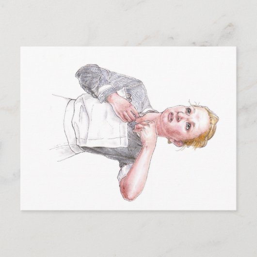 Middlesex Hospital Nurse Dressing For Duty Briefkaart (Voorkant)