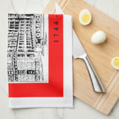 Middlesex Hospital Tea Towel Theedoek (Quarter Fold)