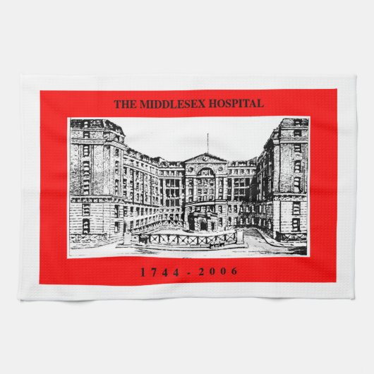 Middlesex Hospital Tea Towel Theedoek (Horizontaal)