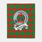 Middleton Clan Badge Tartan Pset Fleece Deken (Voorkant)