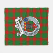Middleton Clan Badge Tartan Pset Fleece Deken (Voorkant (Horizontaal))