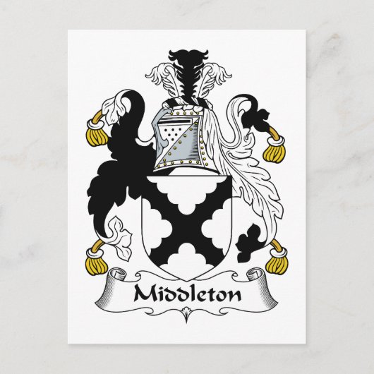 Middleton Family Crest Briefkaart (Voorkant)
