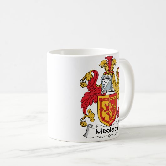 Middleton Family Crest Koffiemok (Voorkant rechts)