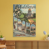 Middleton, Idaho - Grote Letter-scènes Canvas Afdruk (Insitu (Woonkamer))