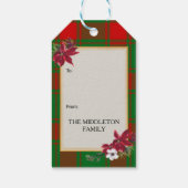 Middleton Scottish Clan Tartan & Crest Cadeaulabel (Achterkant)
