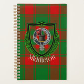 Middleton Scottish Clan Tartan & Crest Planner (Voorkant)