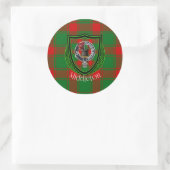 Middleton Scottish Clan Tartan & Crest Ronde Sticker (Tas)