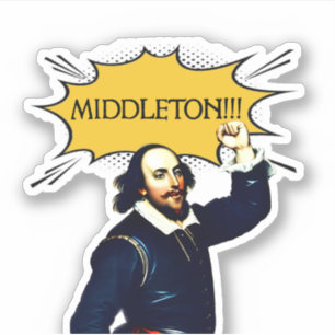 Middleton. Sticker