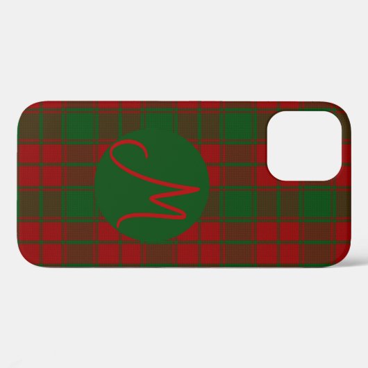 Middleton tartan monogram Case-Mate iPhone case (Achterkant (horizontaal))