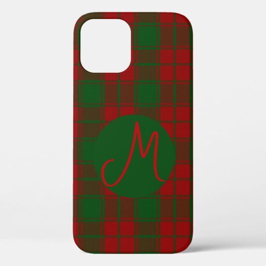 Middleton tartan monogram Case-Mate iPhone case (Achterkant)