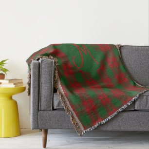 Middleton tartan monogram deken