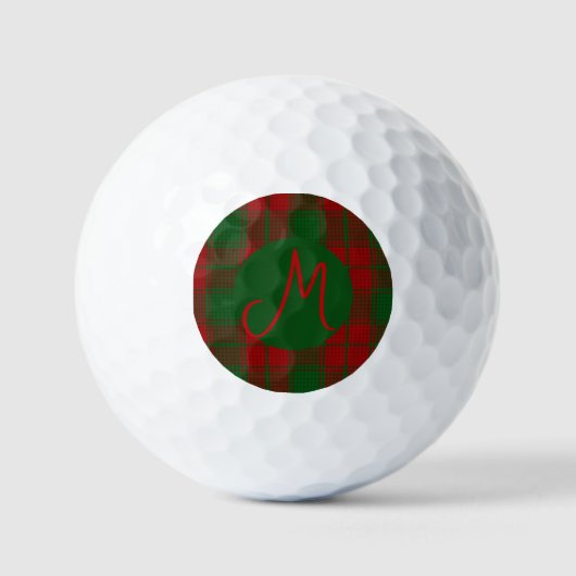 Middleton tartan monogram golfballen (Voorkant)