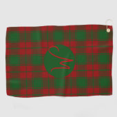 Middleton Tartan Monogram Golfhanddoek (Horizontaal)