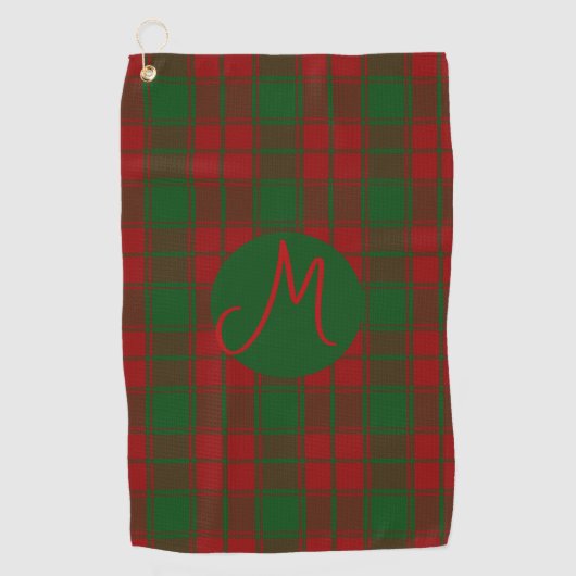 Middleton Tartan Monogram Golfhanddoek (Voorkant)