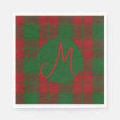 Middleton tartan monogram servet (Voorkant)