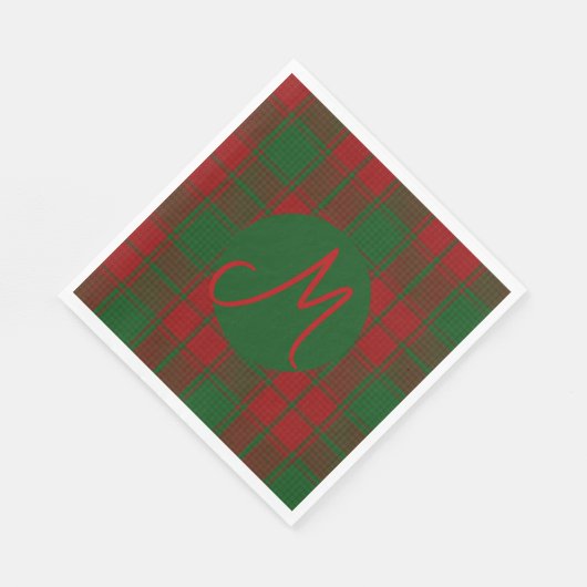 Middleton tartan monogram servet (Hoek)