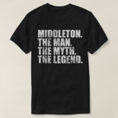 MiddletonMiddleton Achternaam Middleton T-shirt (Design voorkant)