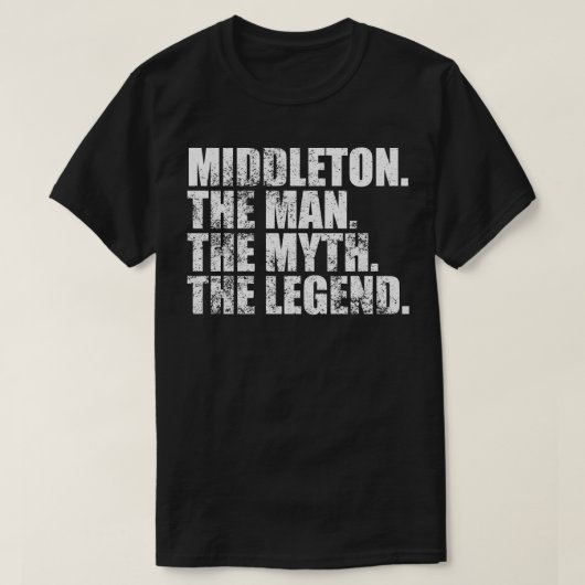 MiddletonMiddleton Achternaam Middleton T-shirt (Design voorkant)