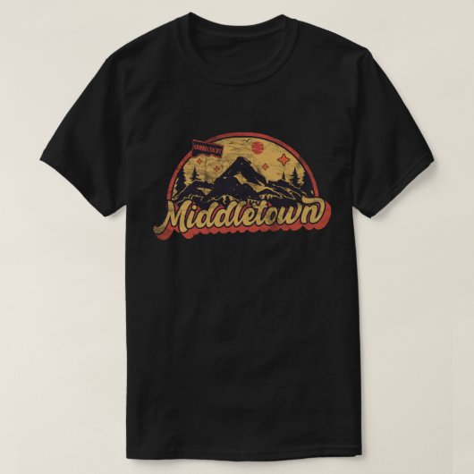 Middletown, Connecticut T-shirt (Design voorkant)