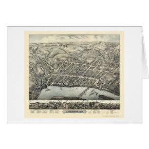 Middletown, CT Panorama Map - 1877