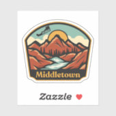 Middletown, Delaware Sticker (Vel)