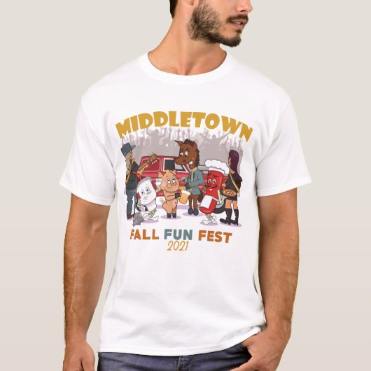 Middletown Herfst Fun Fest T-shirt door Stuart Tro (Voorkant)