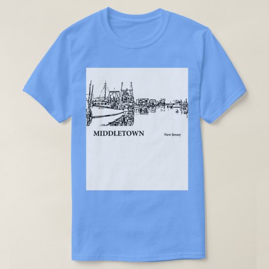 Middletown New Jersey 3 T-shirt (Design voorkant)