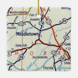 Middletown NY Keramisch Ornament