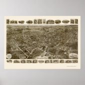 Middletown, NY Panoramic Map - 1921 Poster (Voorkant)