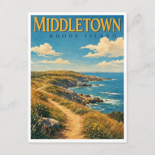 Middletown Rhode Island Sachuest Point GeoSaga Briefkaart