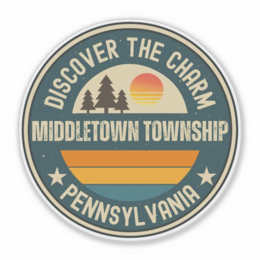 Middletown township, Pennsylvania Sticker (Voorkant)