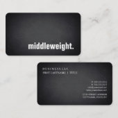 middleweight. Modern Blackboard Professional Visitekaartje (Voorkant / Achterkant)