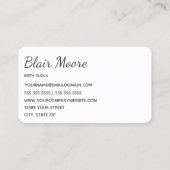 Midechtgenote Birth Doula Visitekaartje (Achterkant)