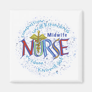 Midechtgenote Nurse Motto Magneet