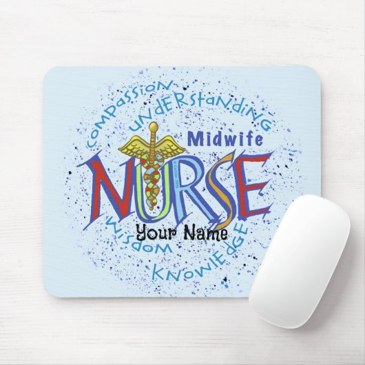 Midechtgenote Nurse Motto Muismat (Met muis)