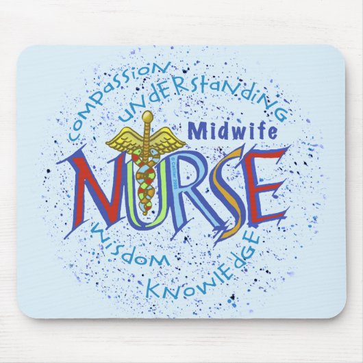 Midechtgenote Nurse Motto Muismat (Voorkant)